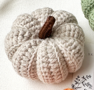 Handmade Crochet Pumpkins Autumn Decor