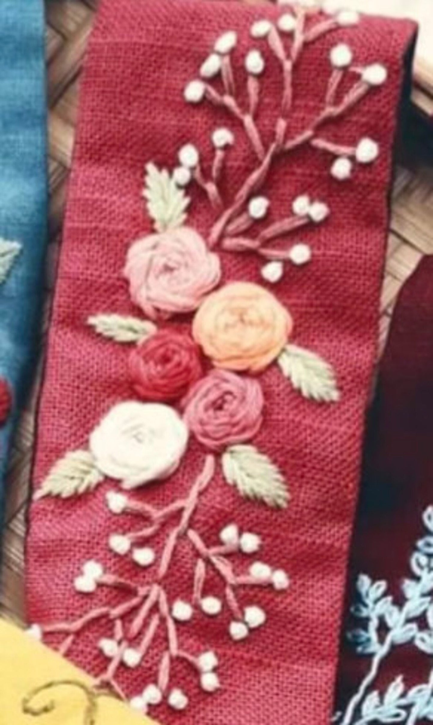 Embroidered Linen Turban, Collection Mia