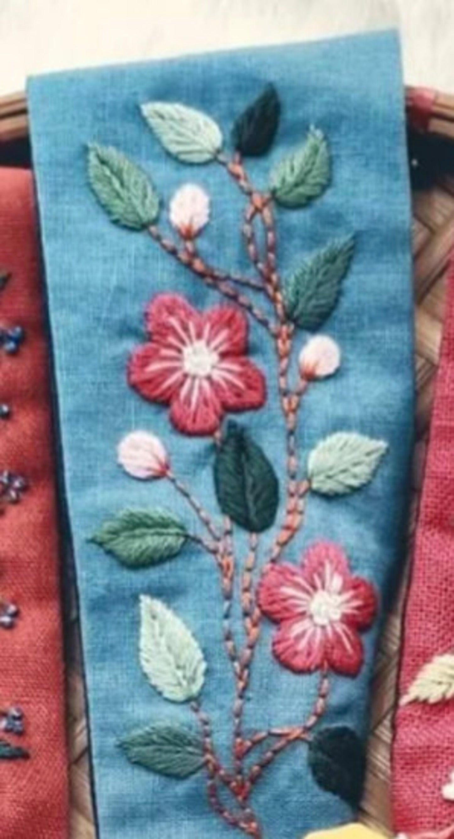 Embroidered Linen Turban, Collection Mia