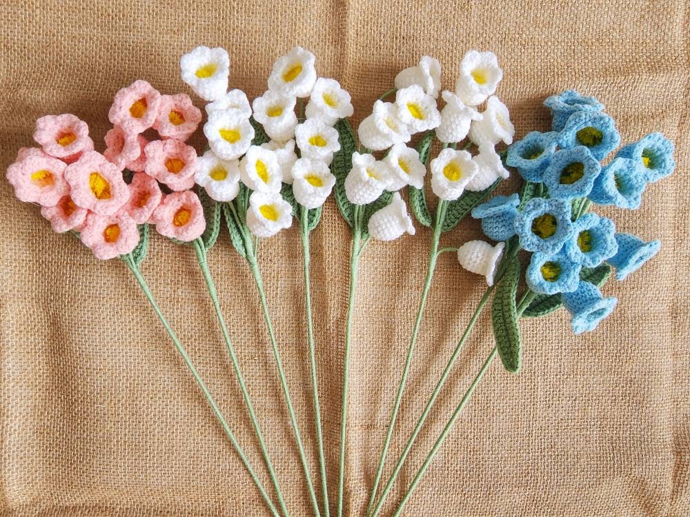 Crochet Flowers Bouquet  Crochet Lily of The Valley- World