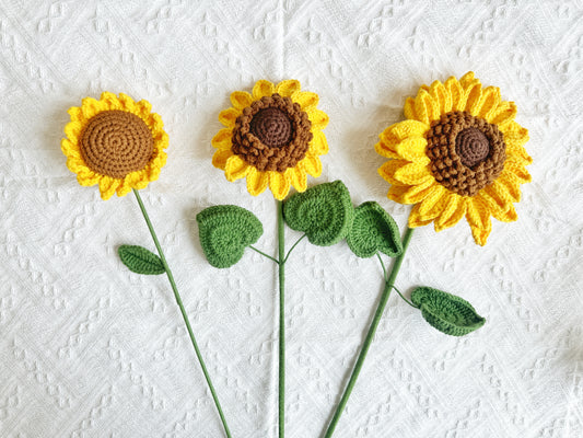Crochet Sunflower Amigurumi (3 Sizes)