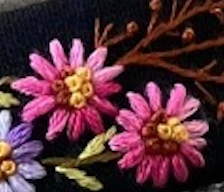 3D Floral Embroidered Headband, Ariella Collection