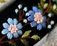 3D Floral Embroidered Headband, Ariella Collection